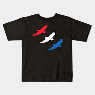 PATRIOTIC EAGLES Kids T-Shirt